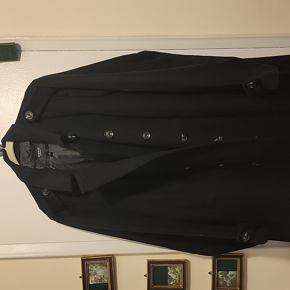 Full length double breasted heavy coat